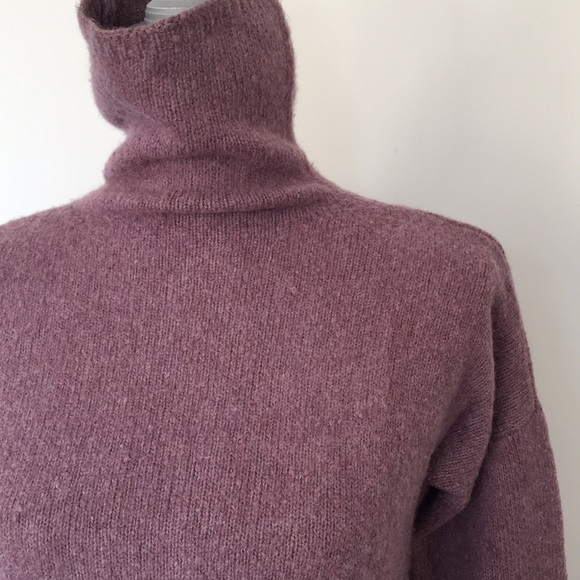Lou & Grey Lavender Heather High Neck Sweater, size Medium 💜 - Picture 5 of 13